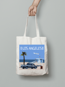 Los Angeles, tote bag Venice beach, playa del rey