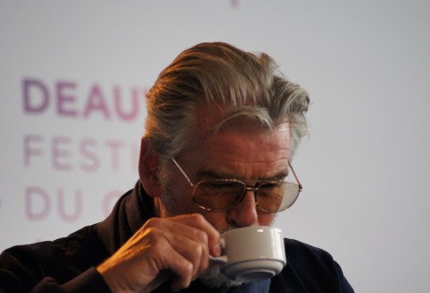 where is my tea ; pierce brosnan ; james bond ; 007 ; deauville; festival du cinéma americain ; interview ; critique ; conférence ; presse