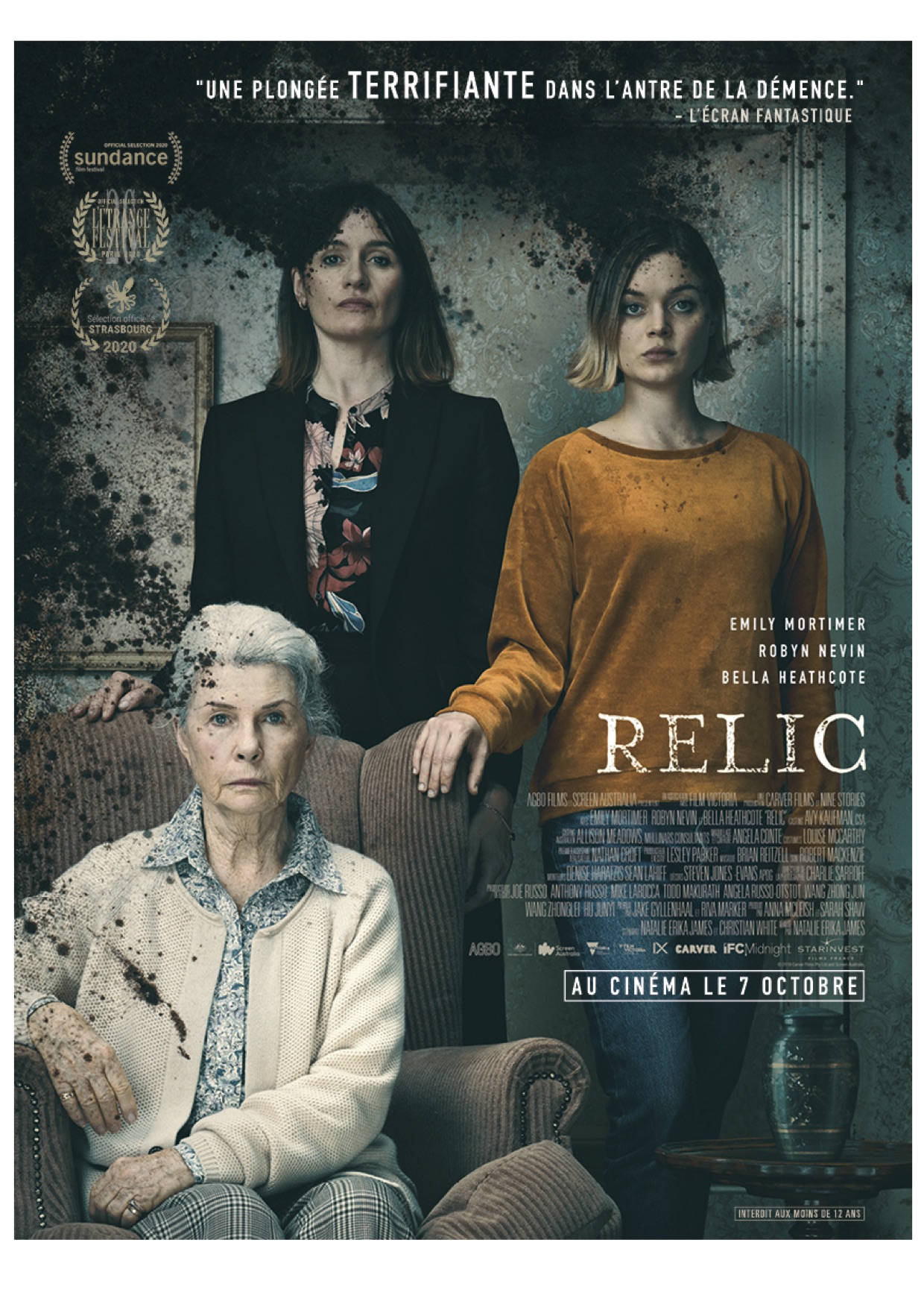 relic avant première; critiques relic; horreur