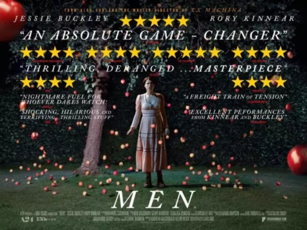 Jessie Buckley; Rory Kinnear; men critiques; Men avis; Alex Garland
